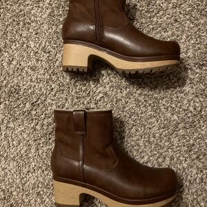Universal Thread Dark Brown Ankle Booties